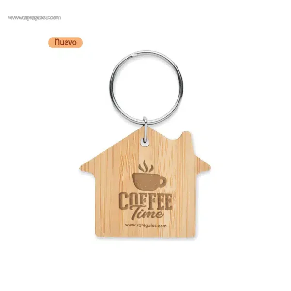 Llaveros de Bambú Personalizados