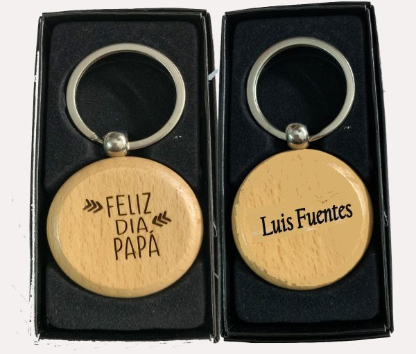 Llaveros de Bambú Personalizados